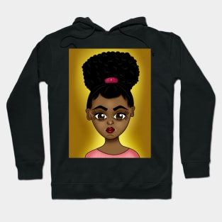 cute black girl digital art Hoodie